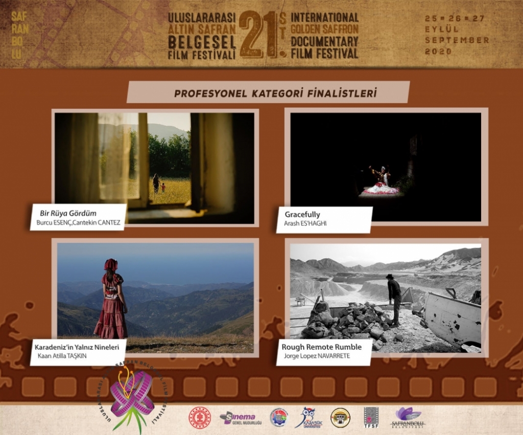 21.ALTIN SAFRAN FİLM FESTİVALİ PROFESYONEL KATEGORİ FİNALİSTLERİ AÇIKLANDI