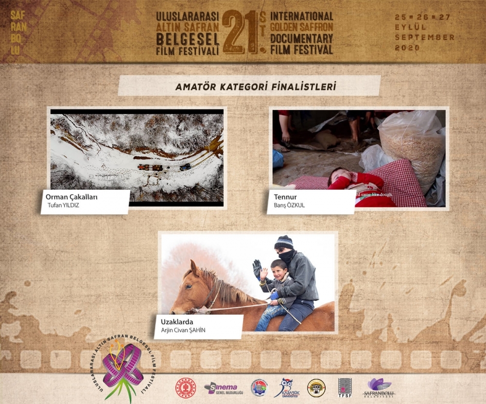 21.ALTIN SAFRAN FİLM FESTİVALİ AMATÖR KATEGORİ FİNALİSTLERİ AÇIKLANDI